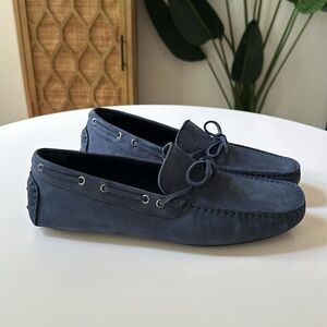 Charles Tyrwhitt blue suede loafer sz 11